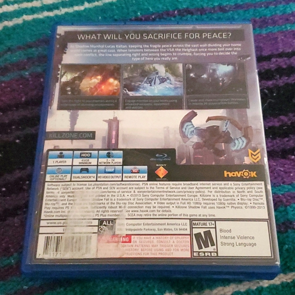 PS4 KillZone Shadow Fall Game - Picture 2 of 4